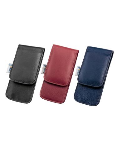 REMOS Red Genuine Leather Nail Case Empty Storage for 3 Nail Instruments | International Shipping - Buy Online on GoSupps.com