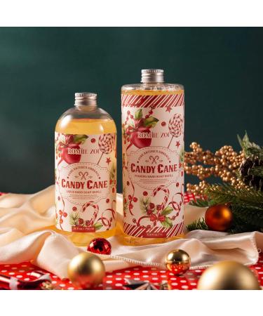 Shop Christmas Foaming Hand Soap Refill - Candy Cane | Moisturizing Peppermint Aroma for Home & Kitchen - 1L/33.8 FL OZ - Buy Online on GoSupps.com