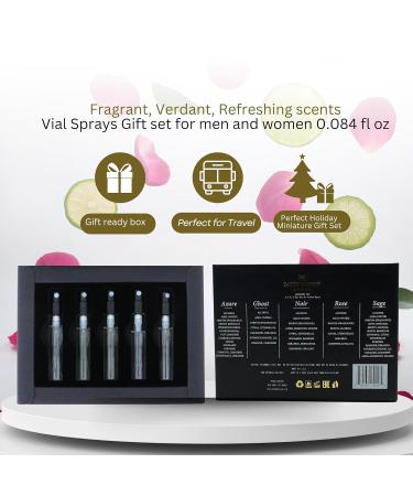 Patek Maison Perfume for Women and Men Luminous Mini Gift Set EDP Vial Spray Luminous 0.08 Fl Oz (Pack of 5) - Buy Online on GoSupps.com