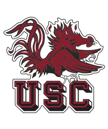 Craftique South Carolina Decal (Gamecock USC Decal (4''), 4 in)