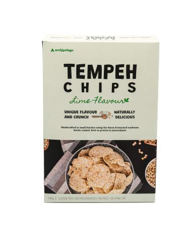 ARCHIPELAGO TEMPEH CHIPS LIME - 140 GR | HEALTHIER CHIPS | NO-MSG
