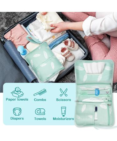 Nesritoy Baby Diaper Bag with Diaper Pad | Spacious & Compact Diaper Bag for On-the-Go (22x18cm) - Mint Color - Buy Online on GoSupps.com
