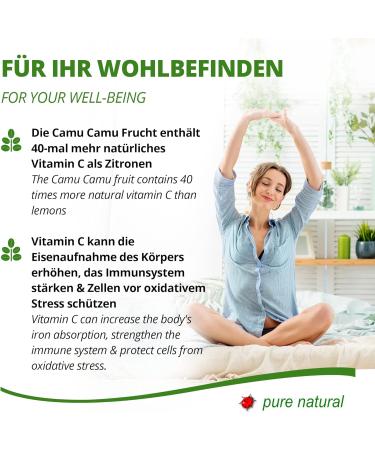 Capsules de vitamine C haute dose - approvisionnement pour un an - biodisponibilit maximale gr ce l'extrait de camu camu tamponn - v g talien et sans gluten - 360 capsules par Moriveda 360 unit s - Buy Online on GoSupps.com