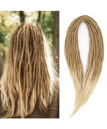 Noverlife 60cm Ombre Fluffy Handmade Dreadlocks - Long Double Ended Extensions | Thin 0.6cm Synthetic Locs for Reggae & Hip-Hop Style - Buy Online on GoSupps.com