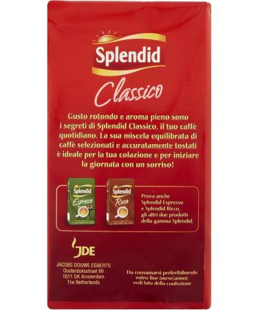  Splendid Splendid - Classic taste ground coffee - Coffee blend for Mocha - 16 packs of 250 g (total 4 kg) - Buy Online on GoSupps.com