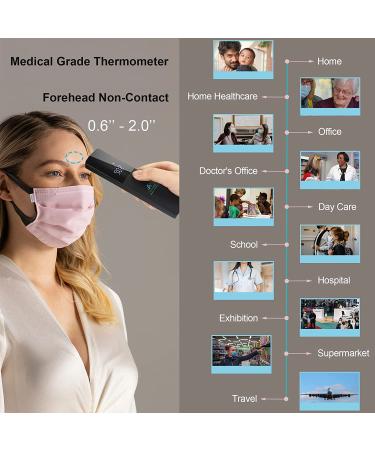 Amplim Medical Grade Non-Contact Forehead Thermometer for Adults & Kids | FSA HSA Approved - Buy Online on GoSupps.com