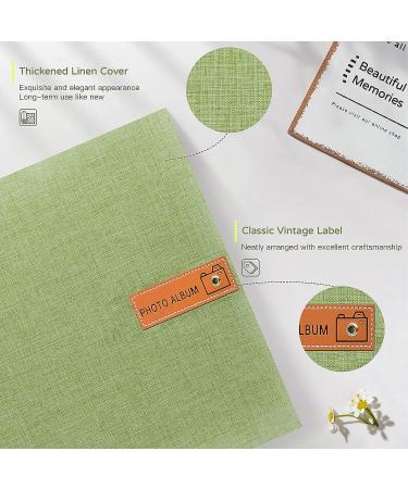 Popotop Large Self-Adhesive Photo Album - 40 Pages, DIY Scrapbook for Mom, Family, Baby & Wedding - Includes Metal Pen & Plastic Board - 11.5 x 10.6 - Grass Green - Buy Online on GoSupps.com