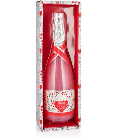 BRUBAKER 25 fl. oz. Strawberry Sweet Love Shower Gel in Champagne Bottle - Unique Bath Gift Set for Women & Men - Perfect Gift Idea - Buy Online on GoSupps.com