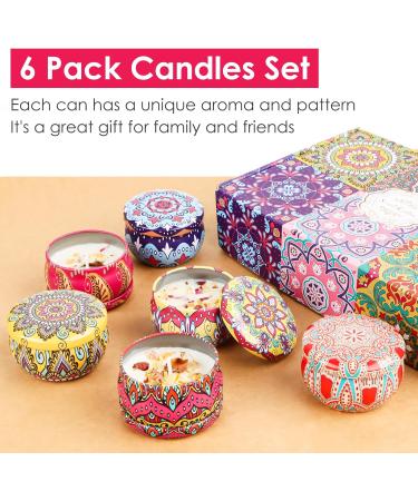 Fragrance Candle Gift Set for Women | 6 Natural Soy Wax Aromatherapy Candles - Perfect for Mother's Day Christmas Birthdays & Valentine's Day - Buy Online on GoSupps.com