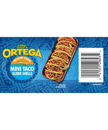 Ortega Mini Taco Slider Shells Yellow Corn 4.4 oz - 18 Count - Buy Online on GoSupps.com