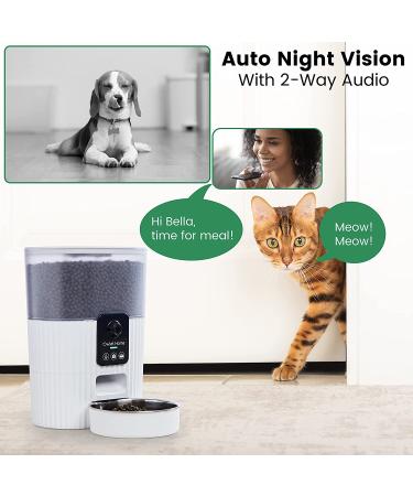 Owlet Home Smart Pet Feeder with Camera (3.5L) - WiFi, 1080P HD, Auto Night Vision | Alexa & Google Assistant Compatible, Motion Alert - Buy Online on GoSupps.com