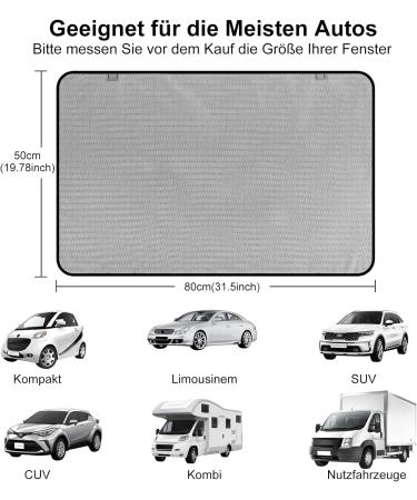 Feters Magnetic Car Baby Sunscreen - UV Protection Sun Shade for Children & Pets - 2 Piece Universal Window Curtain - Buy Online on GoSupps.com