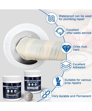Seocam Epoxy Sculpt Clay Modeling Compound Natural Part  (A & B) - 8.99 Oz - Buy Online on GoSupps.com