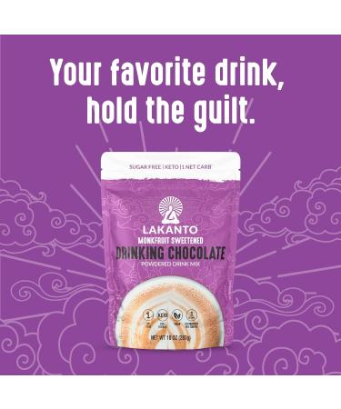 Lakanto Drinking Chocolate with Monk Fruit - 10 oz | Sugar-Free Delight - Buy Online on GoSupps.com