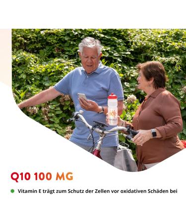 Buy Vitals Q10 100mg Softgel Capsules - 150 Count with 20mg Natural Vitamin E | Pure & High-Quality Q10 by Kaneka | GMP Certified International Shipping - Buy Online on GoSupps.com