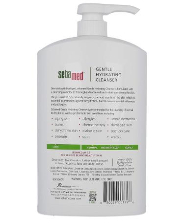 Sebamed Fragrance-Free Gentle Hydrating Cleanser 33.8 fl oz - Dermatologist Recommended for Normal to Dry Sensitive Skin - Buy Online on GoSupps.com