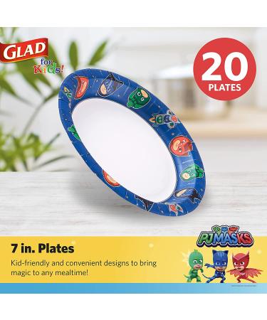 Glad for Kids 7 inch PJ Masks Space Paper Plates - 20 Ct | Disposable & Heavy Duty Paper Plates with Space Design | Soak Proof & Cut Resistant for Everyday Use - Buy Online on GoSupps.com