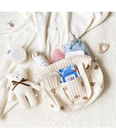 NewDVMMSS Soft Cotton Diaper Bag Carrier | Embroidered Children's Room Storage & Toy Organizers for Outdoor Trips - Buy Online on GoSupps.com