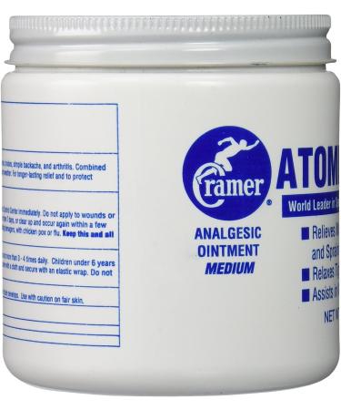 Cramer Atomic Balm Medium Strength Pain Reliever for Strains & Sprains | 1lb Jar for Athletes | Relieve Joint & Arthritis Pain - Buy Online on GoSupps.com