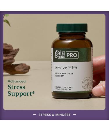 Gaia Herbs Pro Revive HPA - Adrenal Health Support Supplement* - Energy Supplement* with Cordyceps Asian Ginseng Licorice Root & Prickly Ash - 60 Liquid Phyto-Caps (30 Servings) - Buy Online on GoSupps.com