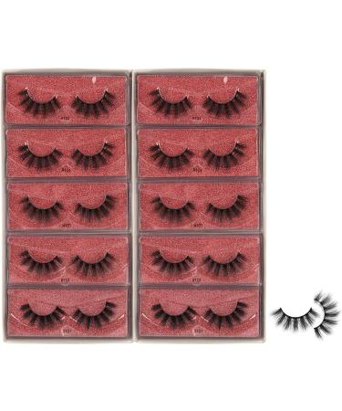 Vayator 10 Pairs 3D Mink Lashes - Long, Thick, Handmade, Cruelty-Free False Eyelashes - ZH-101 - Buy Online on GoSupps.com