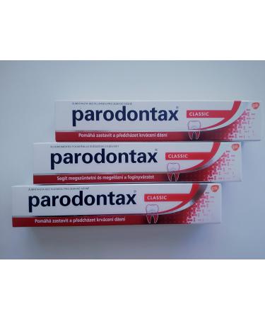 Parodontax Parodontax Classic Toothpaste Without Fluoride 75 ml Pack of 3 (3X 75 ml) - Buy Online on GoSupps.com