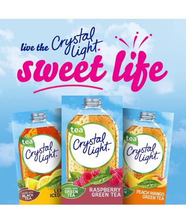Crystal Light Sugar-Free Raspberry Green Tea Powdered Drink Mix - 120 Count, 10 Pack (Pack of 12) - On-The-Go Refreshment - Buy Online on GoSupps.com