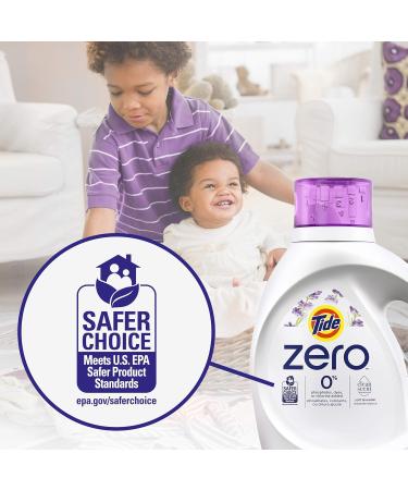 Tide Zero Liquid Laundry Detergent Soft Lavender Scent 80 Loads Cleanscent Technology 3.4 Liter (Pack of 1) Lavender 80 Loads - Buy Online on GoSupps.com