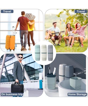 WiKSite Travel Toothbrush Set: 3 Child-Safe Waterproof Toothbrushes & Case for Camping Hiking & Home Use - Buy Online on GoSupps.com