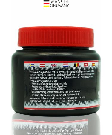 Gustav Optenplatz Premium Hufbalsam for Horses - Daily Hoof Care Ointment & Huffett for Healthy Growth (250ml) - Anti-Doping & Dry Hoof Solution - Buy Online on GoSupps.com