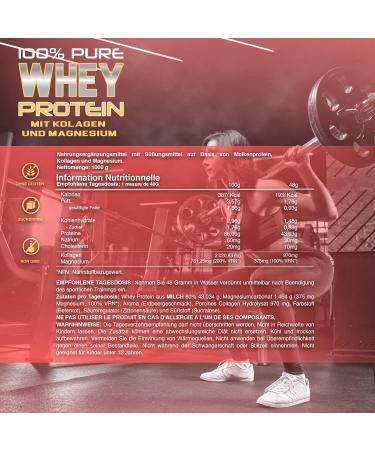 Healthy Fusion Whey Protein - Pure Collagen & Magnesium Infused | Boost Muscle Mass & Training Performance | 1000g Strawberry Flavor - Buy Online on GoSupps.com