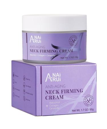 ANAI RUI ANAiRUi Cream for neck and d collet with Bakuchiol collagen and ceramide to reduce wrinkles necklines and sagging skin antiaging moisturizer 50 g NeckCream