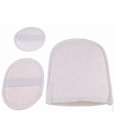 Shop 3 x Loofah Gloves - Exfoliating Massage Sponge for Wellness & Skin Peeling | International Shipping Available - Buy Online on GoSupps.com