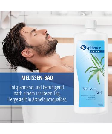 Spitzner Health Bath Lemon Balm 1000 ml - Calming Bath Additive with Lemon Balm Extract | International Shipping Available - Buy Online on GoSupps.com