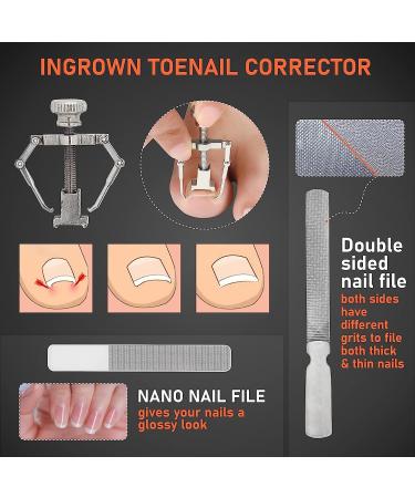 Professional Ingrown Toenail Clippers for Seniors - Podiatrist Toe Nail Cutter for Thick Toenails - Stainless Steel Curved Grooming Kit - Buy Online on GoSupps.com