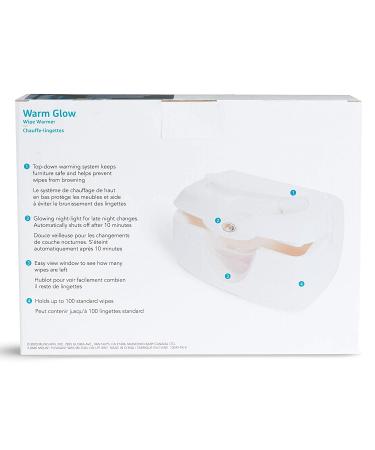 Munchkin Warm Glow Wipe Warmer - White | Keep Baby Wipes Warm and Soothing - Buy Online on GoSupps.com