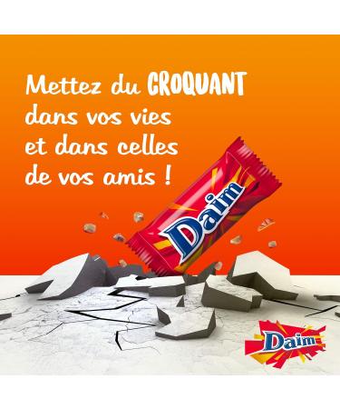 DAIM - Bonbons au Chocolat au Lait et clats de Caramel - Emballages individuels - Tubo de 2 5 kg (390 Bonbons) 0.5 cm x 0.64 cm - Buy Online on GoSupps.com