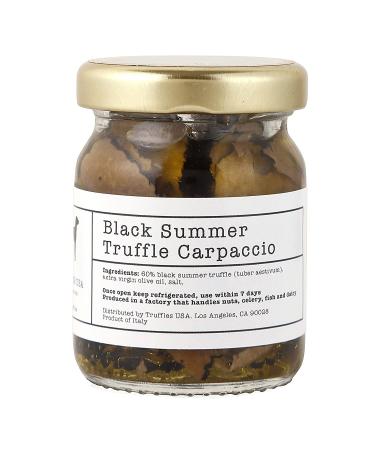 TRUFFLES USA Black Truffle Slices Carpaccio 1.76 oz - Imported from Italy | Vegetarian & Gluten Free - Buy Online on GoSupps.com