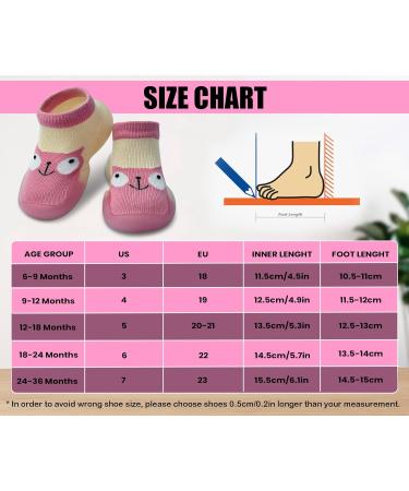 Dookeh Baby Shoes Soft Sole Sneakers 6-9 Months - Pink - Buy Online on GoSupps.com
