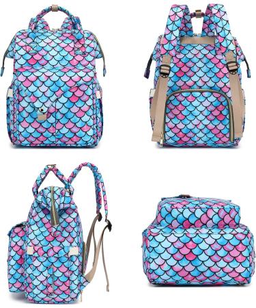 Mimfutu Baby Changing Backpack | Mermaid Diaper Bag for Easy Travel | Stylish & Functional Baby Bag - Buy Online on GoSupps.com