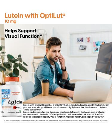 Buy Doctor's Best Lutein 20 mg with OptiLut - 120 Veggie Caps for Eye Health - Buy Online on GoSupps.com