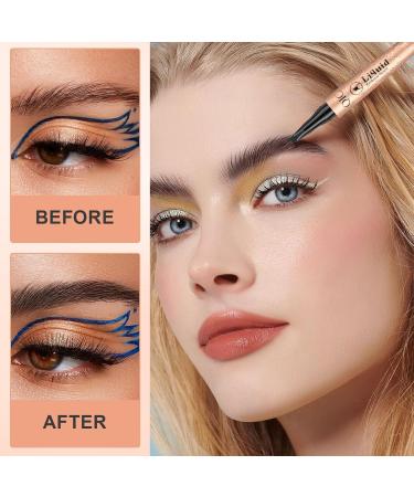 Landrain 3D Eyebrow Pencil Waterproof Long Lasting Liquid Eyebrow Pencil Smudge Proof - Black - Buy Online on GoSupps.com