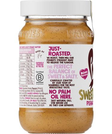 Pip & Nut - Sweet & Salty Crunchy Peanut Butter (6 x 300g) |No Palm Oil Natural Vegan Single Origin Hi-Oleic Peanuts - Buy Online on GoSupps.com