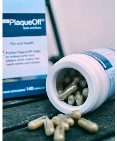ProDen PlaqueOff Capsules - 140 Tablets for Teeth & Gums | Fight Bad Breath Plaque & Tartar - International Shipping Available - Buy Online on GoSupps.com
