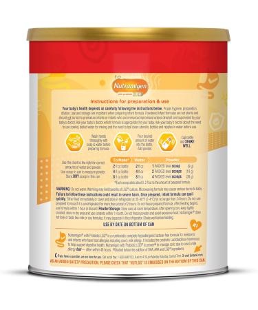 Enfamil Nutramigen Infant Formula Hypoallergenic and Lactose Free Formula with Enflora LGG Fast Relief from Severe Crying and Colic - Brain Building DHA Probiotic LGG for Immune Support 27.8 Oz - Buy Online on GoSupps.com