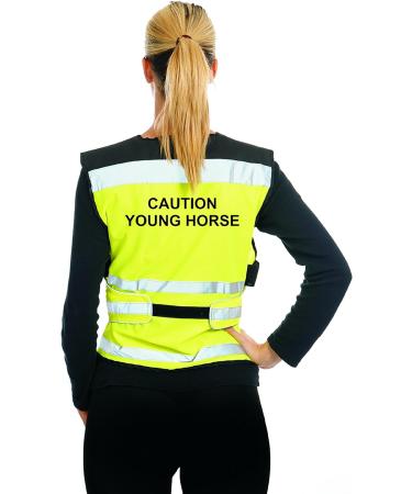 Equisafety Polite Winter Fluorescent Exercise Rug L Air Waistcoat Caution Young Horse - Buy Online on GoSupps.com