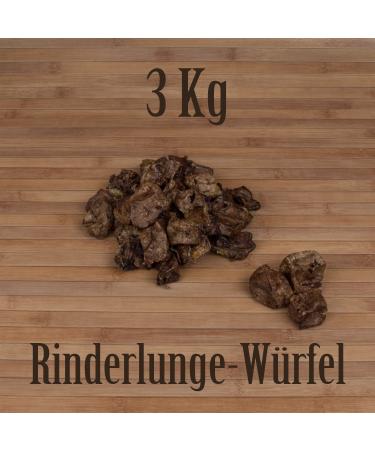 3 kg beef lung cubes low fat treat reward training chew snack chewing item