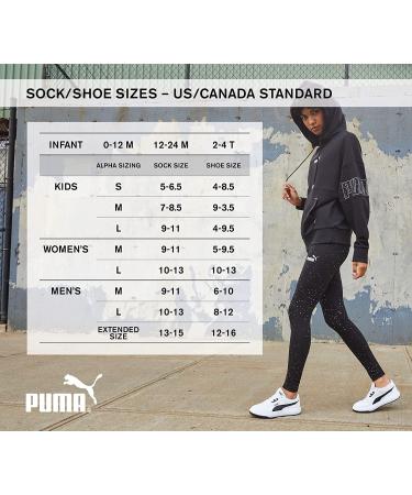 PUMA Women's 6-Pack Runner Socks - Grey/White/Black - Size 9-11 - Buy Online on GoSupps.com