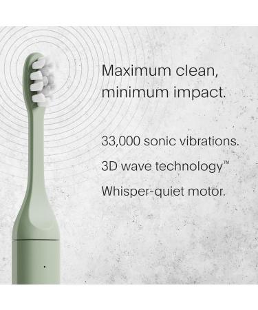 SURI Sustainable Sonic Toothbrush - Eco-Friendly Electric Toothbrush - 2 Modes, IPX7 Waterproof - Winter Fern - Buy Online on GoSupps.com