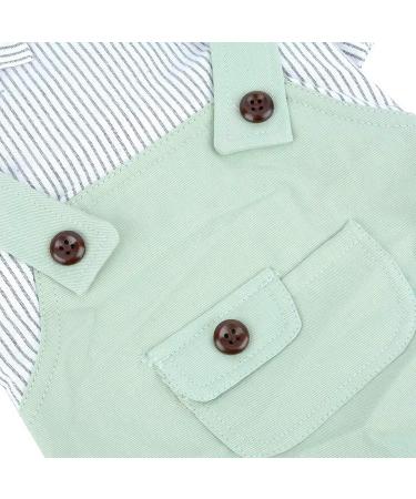 HOODDEAL Dog Striped Shirts Cozy Breathable Denim Overalls Pet Jumpsuit Cute Stretchy Puppy Christmas Costumes Outfits (XL  Green) XL Green - Buy Online on GoSupps.com